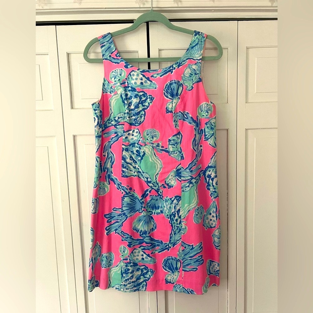 Lilly Pulitzer Pink and Blue Women's Dress worn once